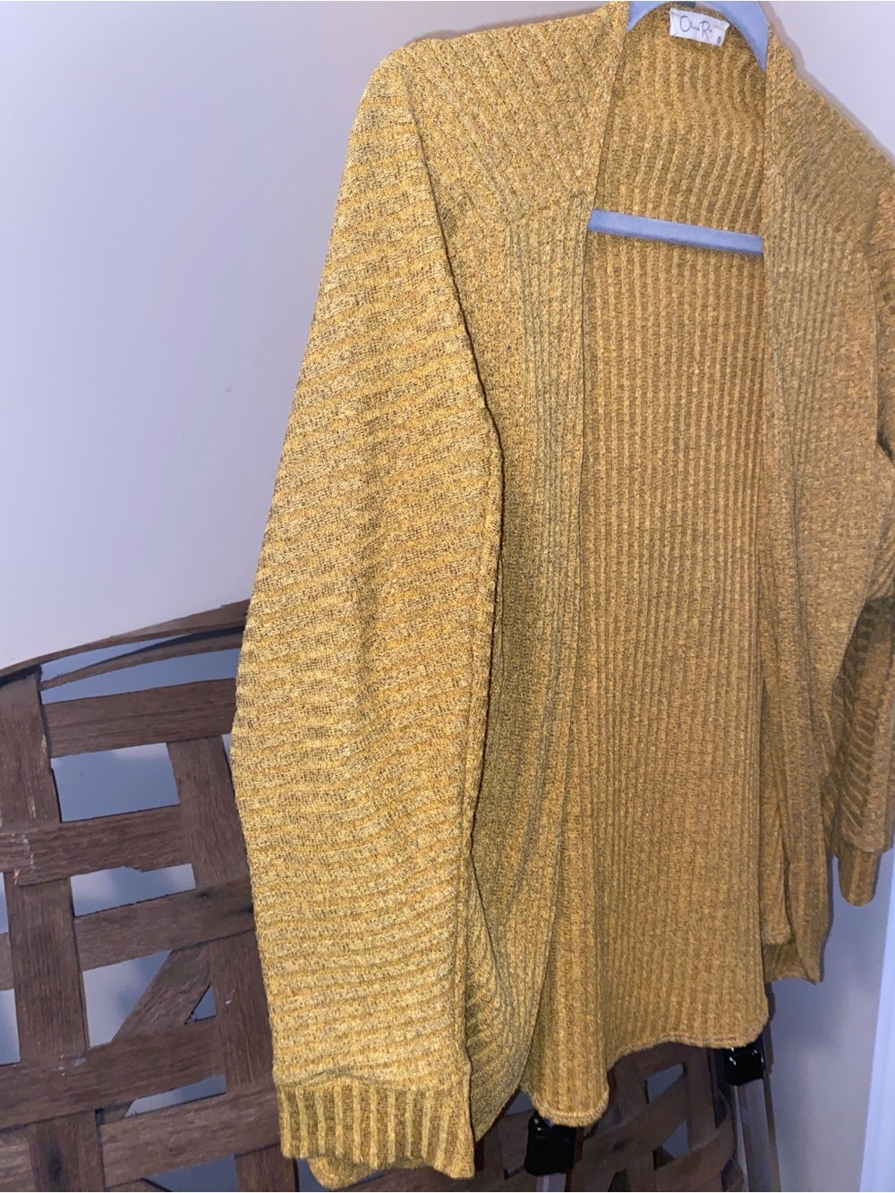 Open-Front Ribbed Sweater Cardigan - Picture 2 of 4